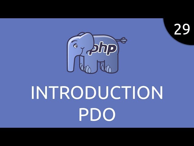 PHP #29 - introduction PDO
