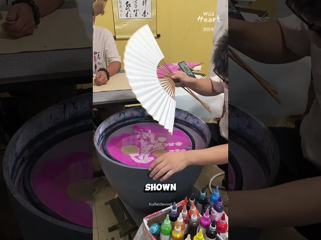 Painting Fans With Water