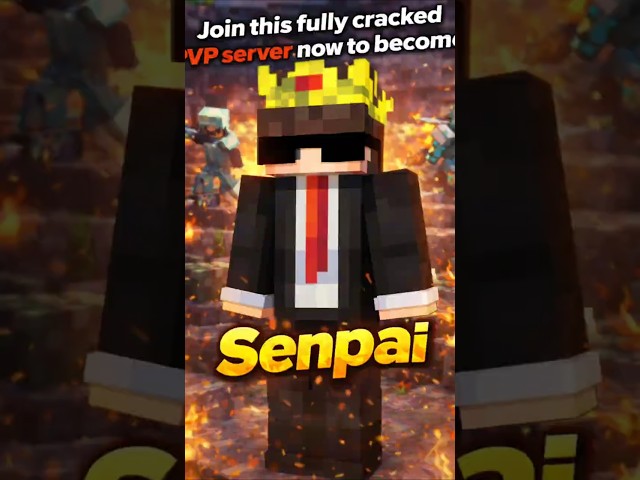 Join this Creaked PvP Server to become SenpaiSpider😳 #minecraft @VoidX-d @SenpaiSpider