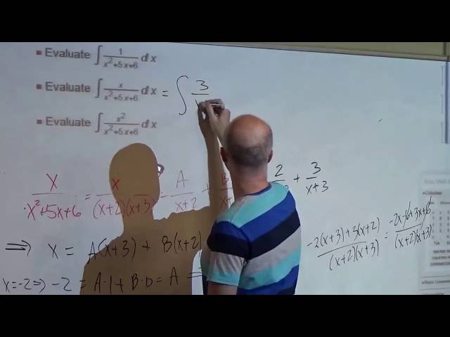 Calculus 2, Lecture 8B, Partial Fraction Examples (one with Long Division), Mathematica HW