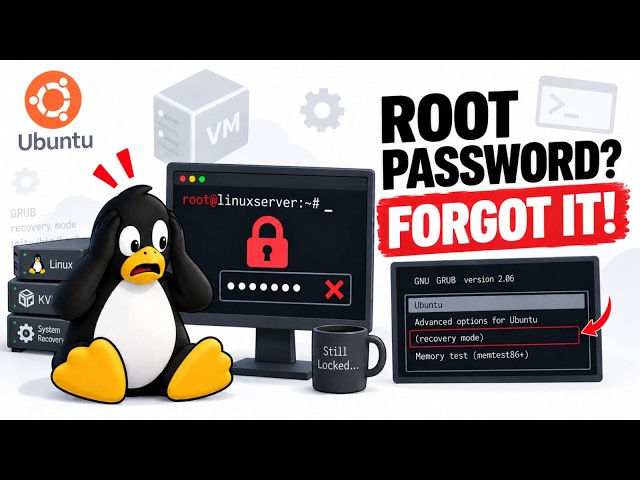 How to Reset Forgotten Root Password in Linux VM | Ubuntu Recovery Mode