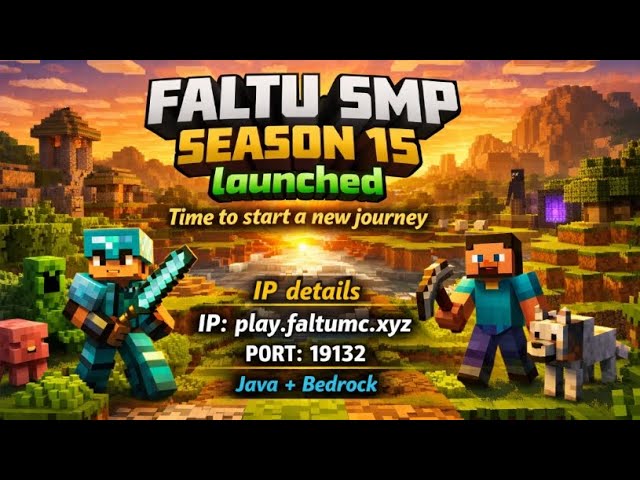 FALTU SMP SEASON 14TH | MINECRAFT LIVE STREAM