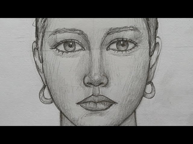 How to Draw a Beautiful Girl Face | Loomis Method Portrait Drawing Step by Step