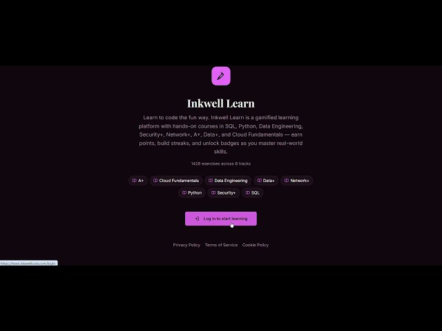 Inkwell Learn Demo
