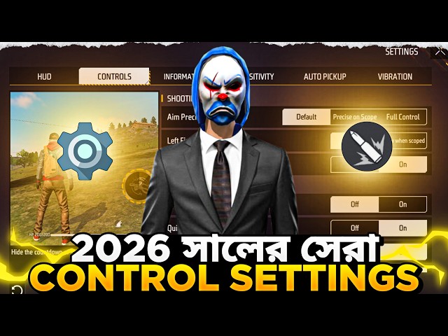 Best Control Settings of 2026 😱 | Free Fire Best Control Settings 2026 🔥