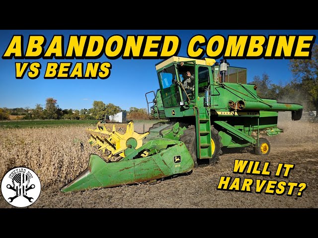 Can an ABANDONED COMBINE Harvest a Bean Field!?
