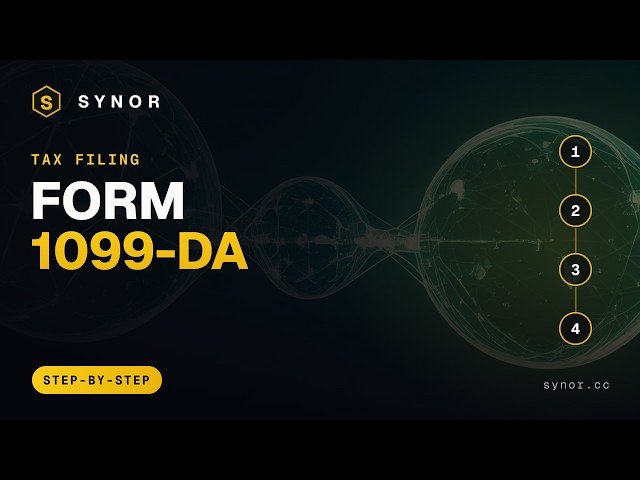 How to Report Crypto on Taxes (Form 1099-DA, 2026) | Synor Crypto