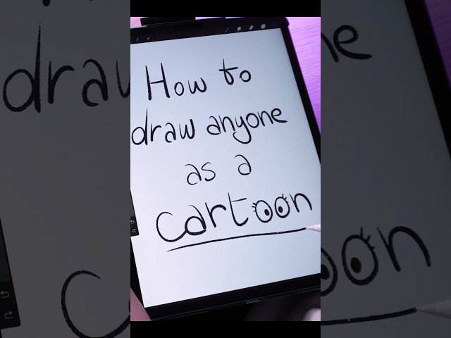 draw people as cartoons 🧠 big brain tips ✨