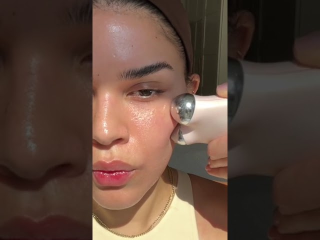 NuFACE® real results from the MINI+ Smart Device⚡@catherine.abreur  #nuface  #microcurrent  #shorts