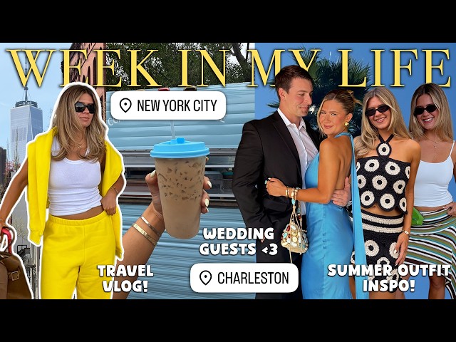 week in my life in nyc + charleston 🐬🚕