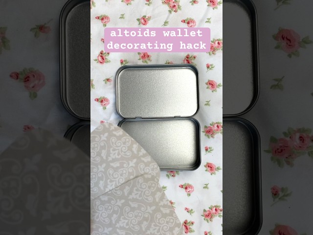 Altoids Wallet Decorating Hack 🌷 #diy #aesthetic #craftideas