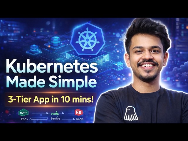 Kubernetes for Beginners 🚀 Deploy a 3-Tier App (Nginx, Node.js, Redis)  | Episode 1