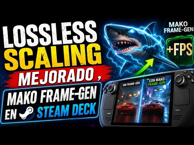 AN IMPROVED LOSSLESS SCALING - MAKO FRAME-GEN ON STEAM DECK