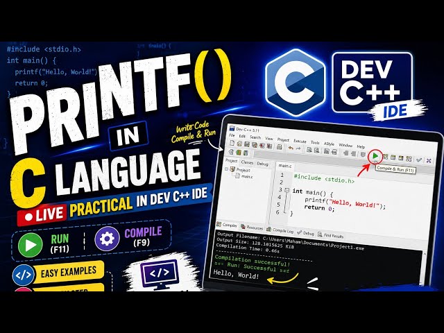 Printf & Scanf in C language Complete Tutorial #clanguage #Csworld-T #fyp #sub
