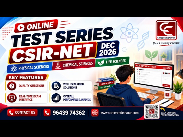 CSIR NET Test Series December 2026. #csirnet #csirnetexam #csirnetmocktest #csirnetsyllabus #csir