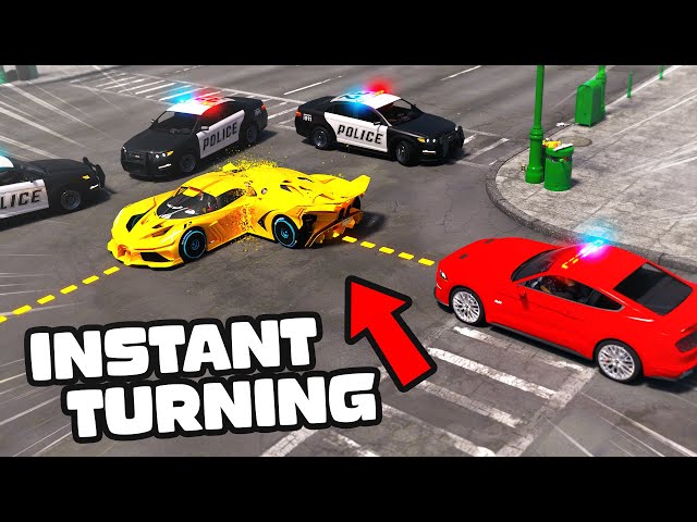 Instant Turning Car To Escape In GTA5 RP