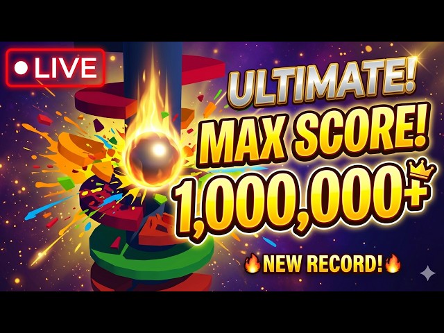 Stack Ball🎮Unstoppable! 🔥 HIGHEST SCORE Gameplay😱 | #stackball #livefeeds #bmyt77 (25-08-2026)