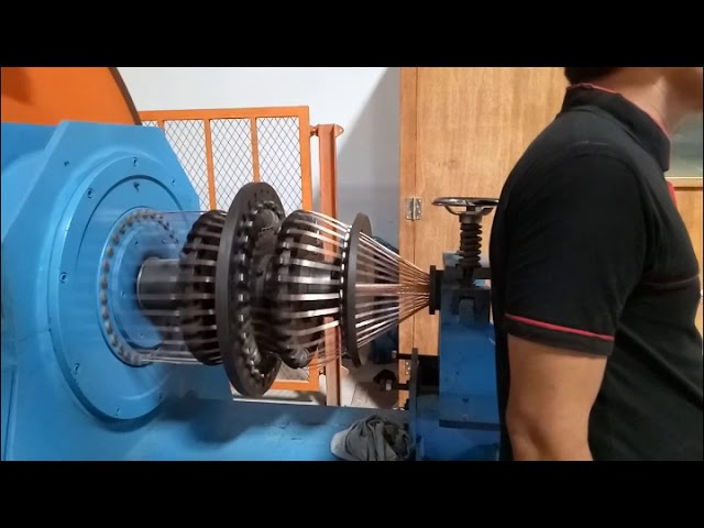 Rigid frame stranding machine for copper and wire 90B