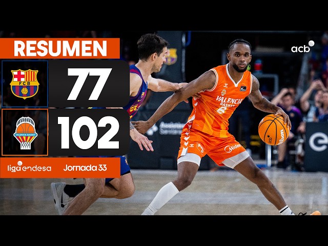 Barça - Valencia Basket (77-102) RESUMEN | Liga Endesa 2025-26