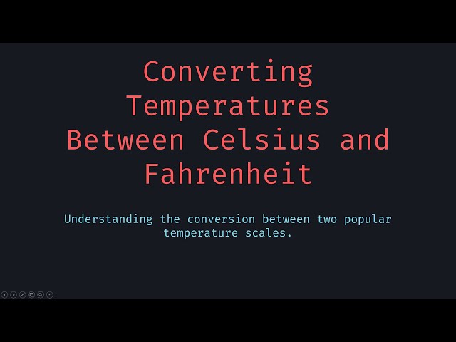 Convert temperatures to and from celsius, fahrenheit