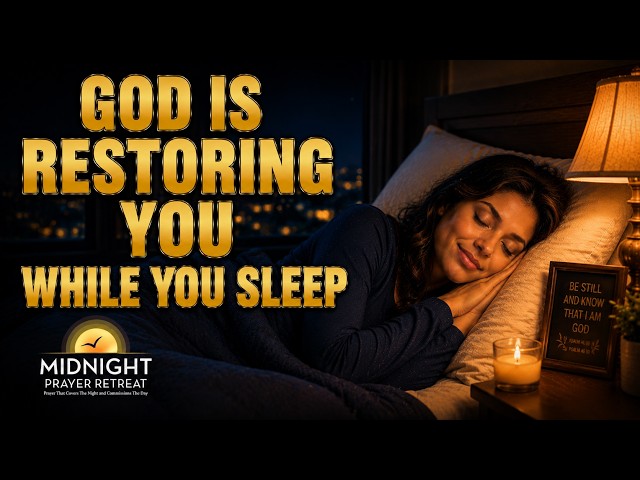 God Is Restoring You While You Sleep | Peaceful Bible Verses for Rest