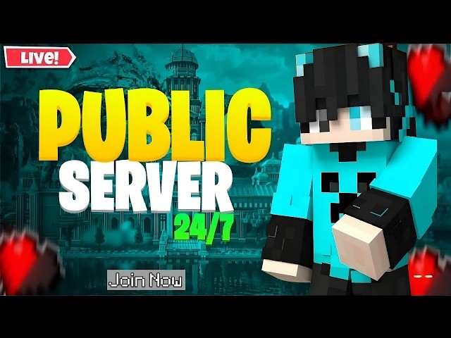 Minecraft New public smp Java + pe  Join For free
