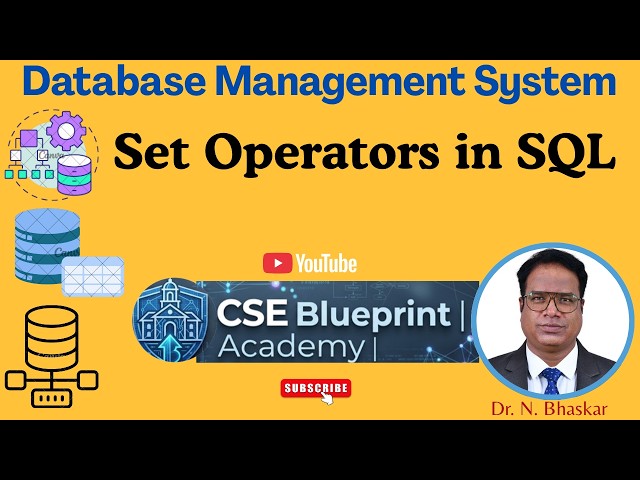 Set Operators in SQL | UNION, UNION ALL, INTERSECT & MINUS/EXCEPT | DBMS