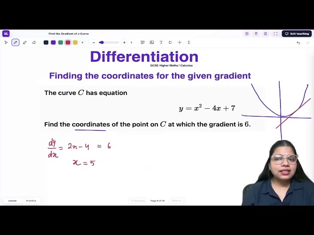 L4 - Find Coordinates When the Gradient Is Given | Differentiation