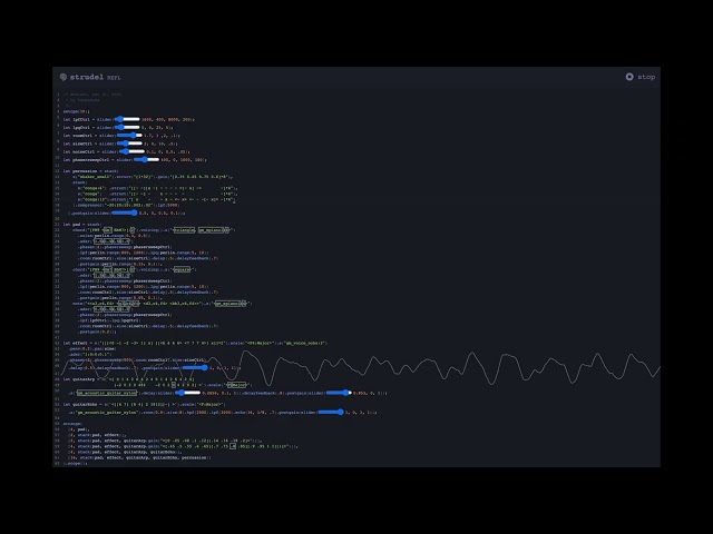 Strudel coding ambient sound