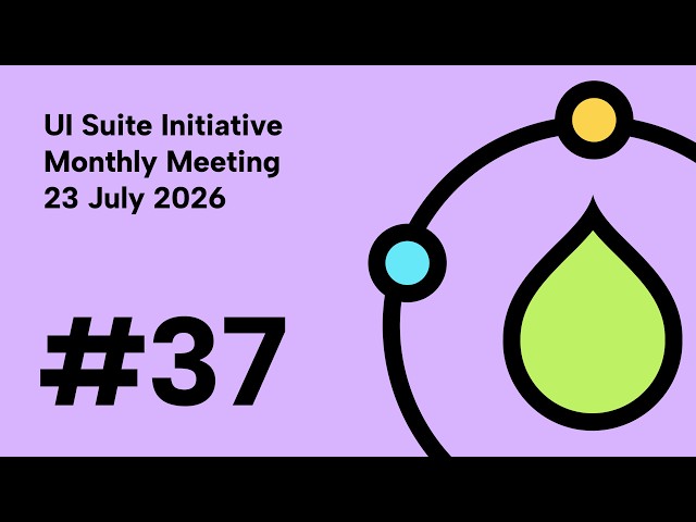 UI Suite Initiative - Monthly meeting #37 (2026-07-23)