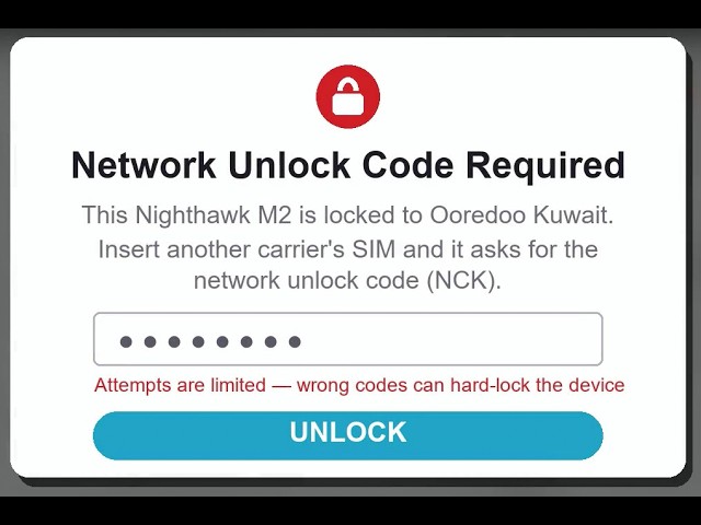 How to Unlock Netgear MR2100 (Ooredoo Kuwait) — Any SIM in 1–30 Min