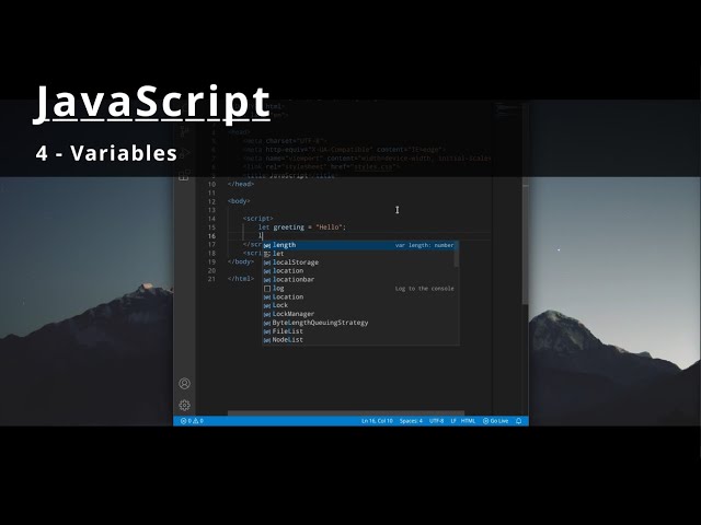 JavaScript 4 🧬 Variables