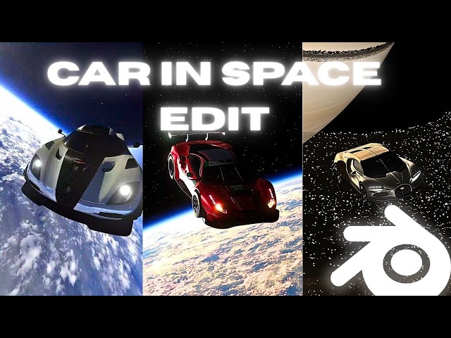 How to make Viral "car in space" Edits in 5 minutes