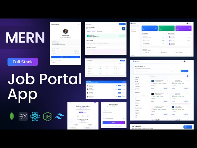 Build a Full-Stack MERN Job Portal | React, Node.js, MongoDB, Express