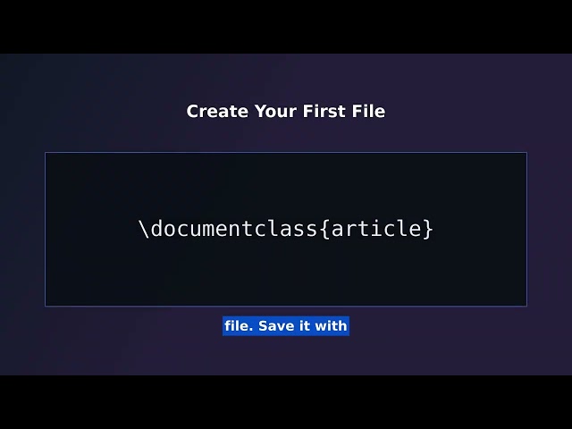 How to Create Professional Documents with LaTeX Step by Step