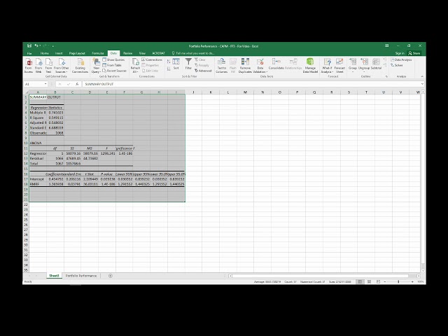 Estimate Fama-French 3 Factor Model in Excel