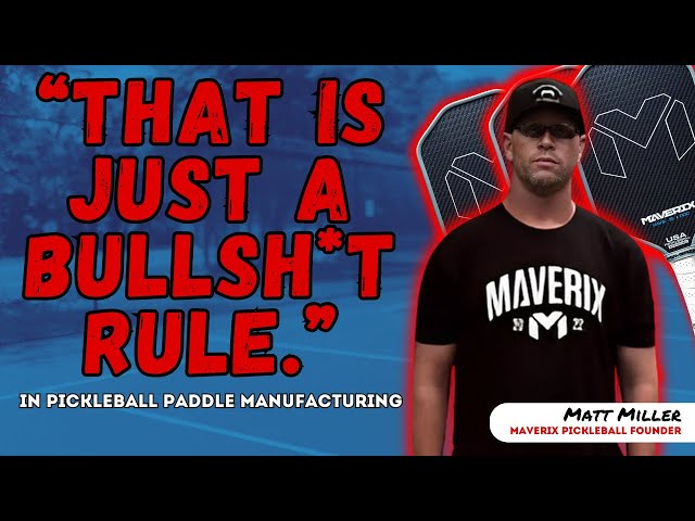 BS Rules of Pickleball Paddle Manufacturing, Fastest Paddle Ever, New Paddle Public CANT HAVE