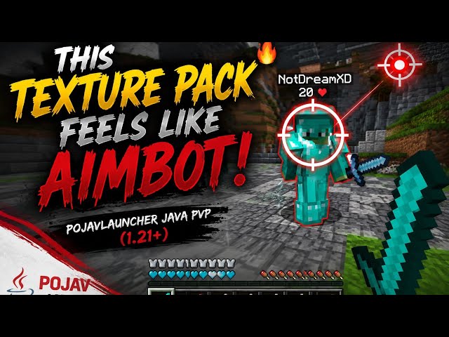 This Texture Pack Feels Like AIMBOT! 🔥 PojavLauncher Java PvP (1.21+)