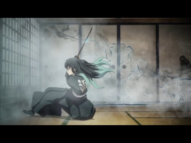 Muichiro used Mist Breathing Fourth Form: Shifting Flow Slash