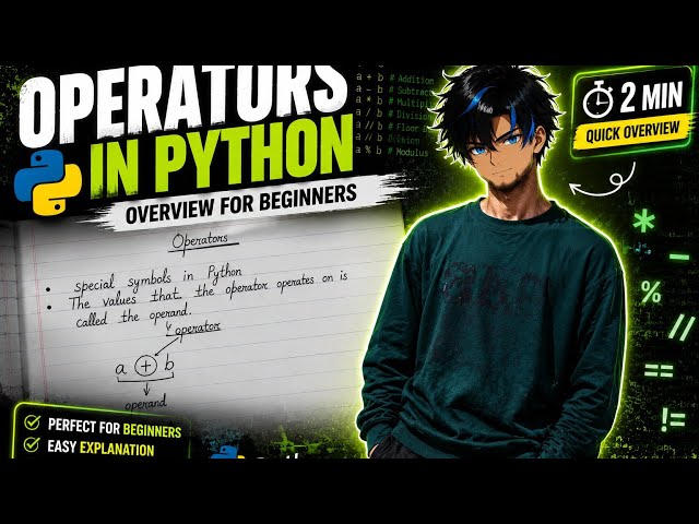 Python Operators Explained in 2 Minutes | Beginner-Friendly Overview