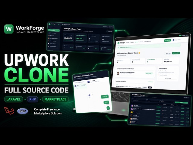 WorkForge — Complete Upwork Clone | Laravel Freelance Marketplace Full Source Code