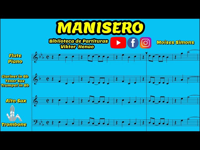 🎼  Partitura MANISERO (Son) - Biblioteca de Partituras - “Descarga tu Partitura Gratis”👇