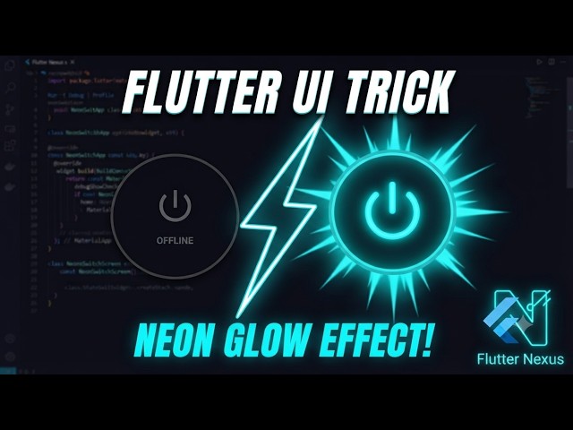 Build Cyberpunk Neon Toggle Switch in Flutter | Quick UI