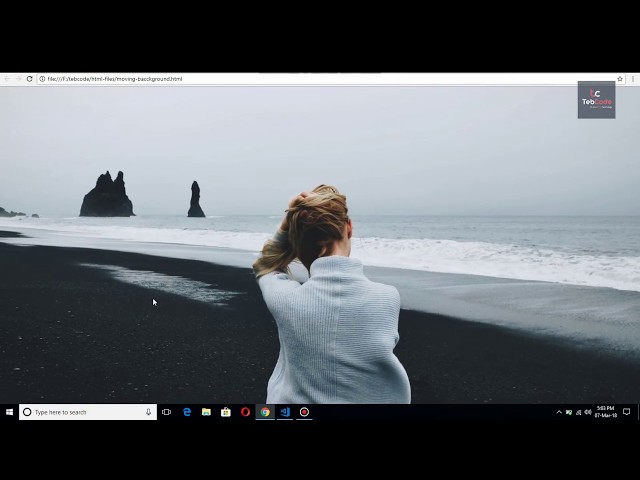 Move Background on mouse move through JavaScript | Moving Background | tebcode