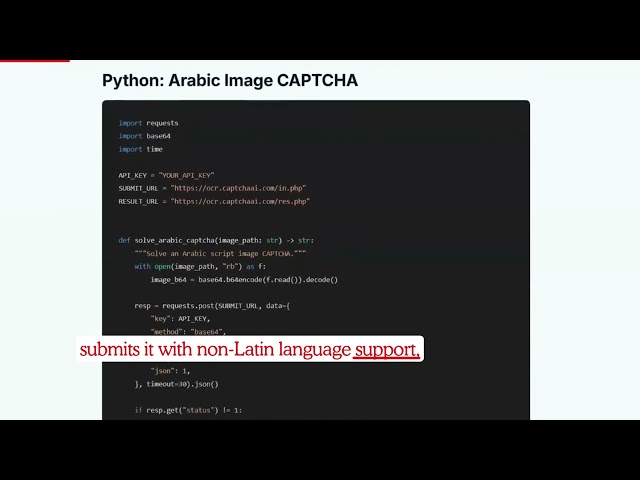 Arabic and RTL CAPTCHA Handling with CaptchaAI
