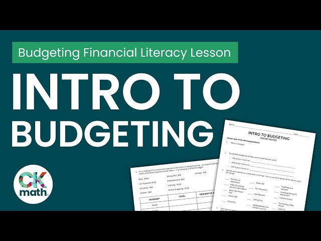 Intro to Budgeting Financial Literacy Lesson | 50/30/20 Budgeting | Personal Finance & Math Lesson