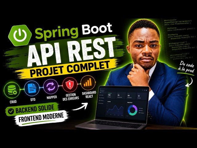 03 -Projet Complet Spring Boot : CRUD, DTO, Validation, PostgreSQL + Dashboard React