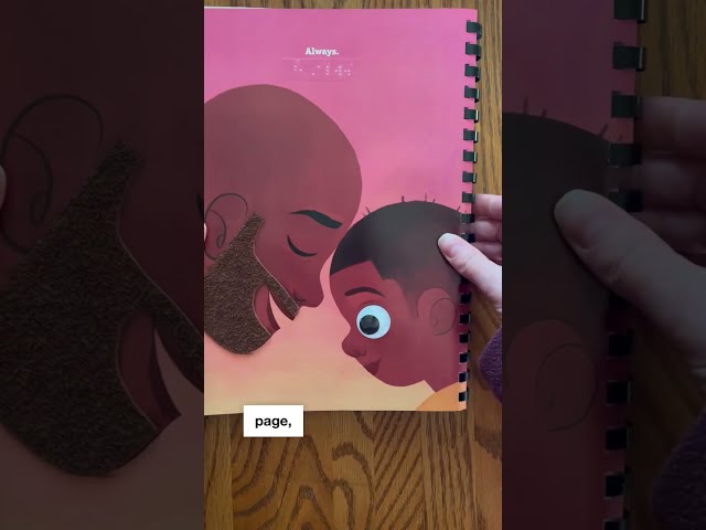 I added braille labels and tactile elements to make the picture book accessible.