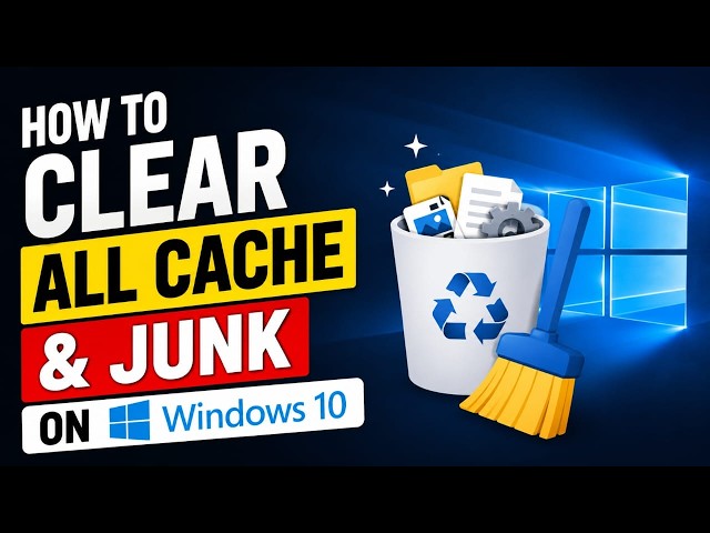 How to Clear ALL CACHE & JUNK From Windows 11 & Windows 10
