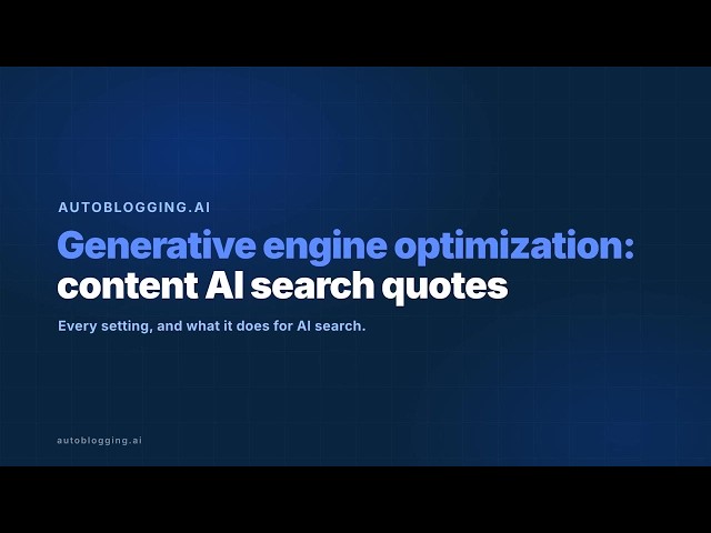 Generative Engine Optimization (GEO): How to Write Content AI Search Quotes